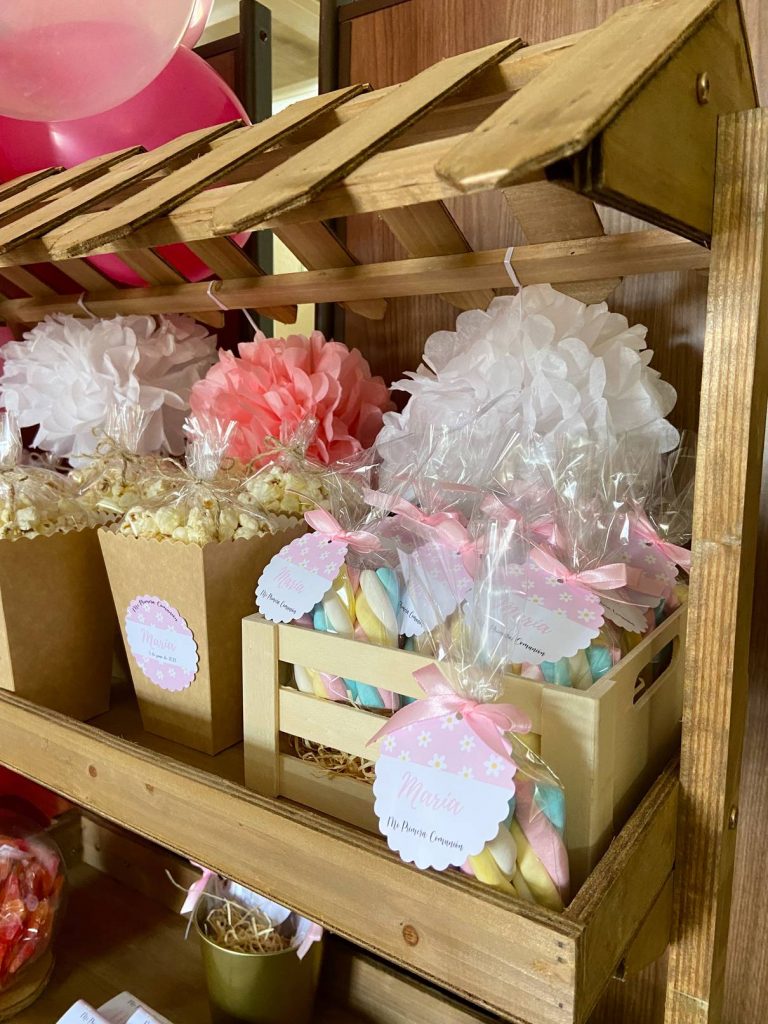 Cajas de esponjas en candy bar